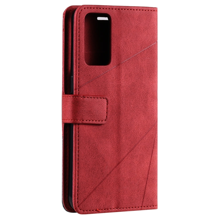 For OPPO Reno6 5G Skin Feel Splicing Horizontal Flip Leather Case with Holder & Card Slots & Wallet & Photo Frame