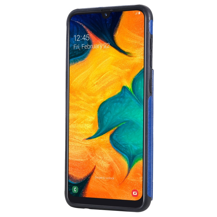 For Galaxy A50 Solid Color Double Buckle Zipper Shockproof Protective Case