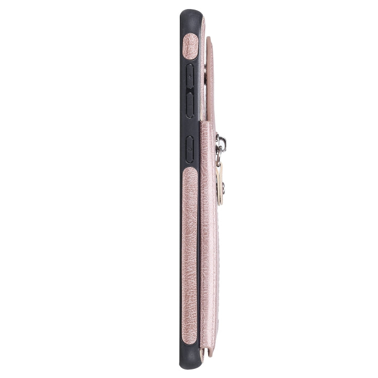 For Galaxy A50 Solid Color Double Buckle Zipper Shockproof Protective Case