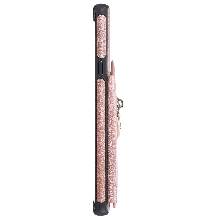 For Galaxy Note9 Solid Color Double Buckle Zipper Shockproof Protective Case