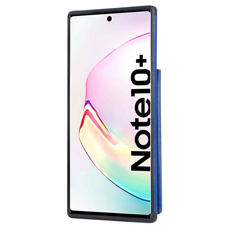 For Galaxy Note 10 Plus Solid Color Double Buckle Zipper Shockproof Protective Case