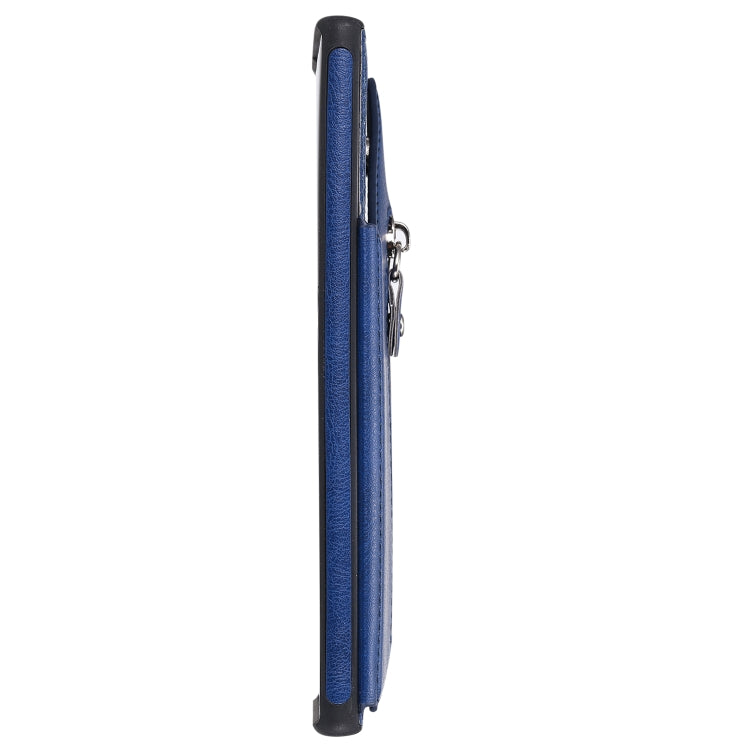 For Galaxy Note 10 Plus Solid Color Double Buckle Zipper Shockproof Protective Case