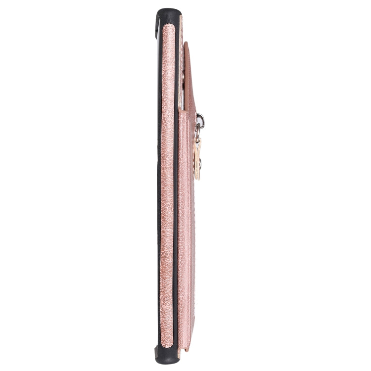 For Galaxy Note 10 Plus Solid Color Double Buckle Zipper Shockproof Protective Case