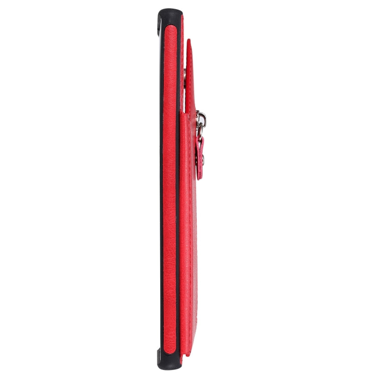 For Galaxy Note 10 Plus Solid Color Double Buckle Zipper Shockproof Protective Case