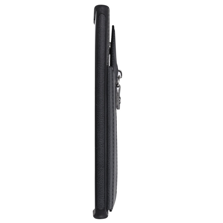 For Galaxy Note 10 Plus Solid Color Double Buckle Zipper Shockproof Protective Case