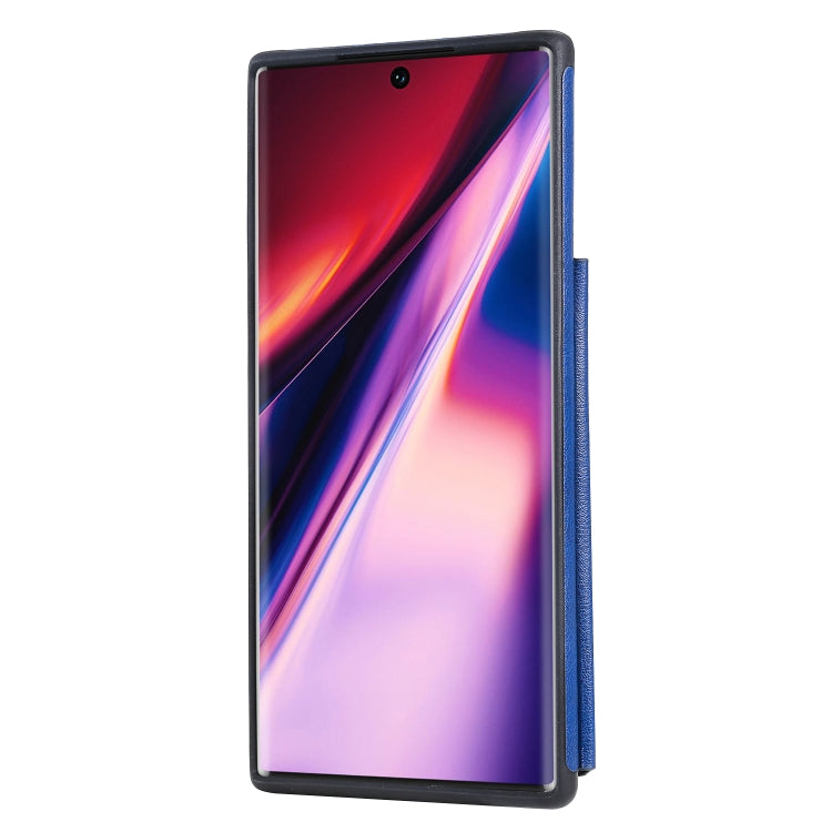 For Galaxy Note 10 Solid Color Double Buckle Zipper Shockproof Protective Case