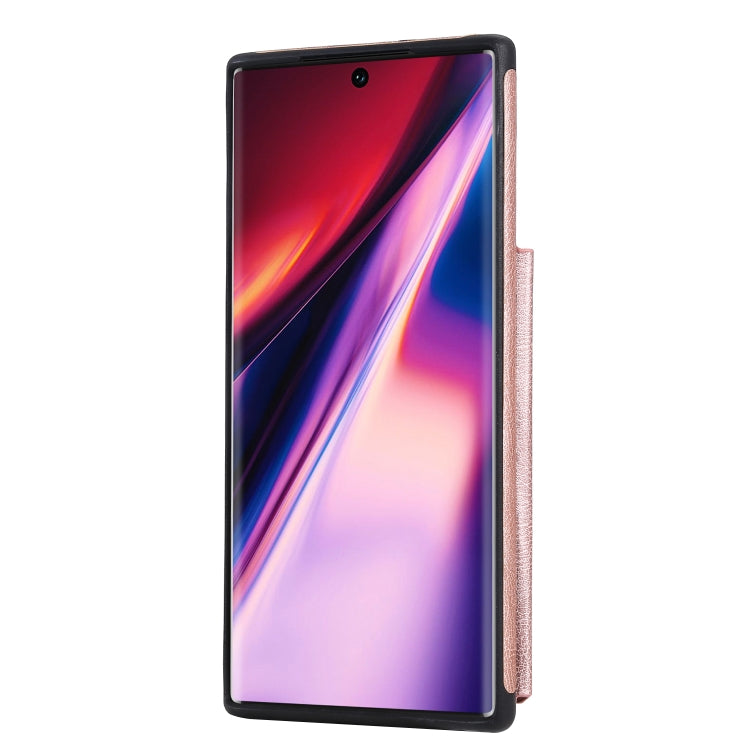 For Galaxy Note 10 Solid Color Double Buckle Zipper Shockproof Protective Case