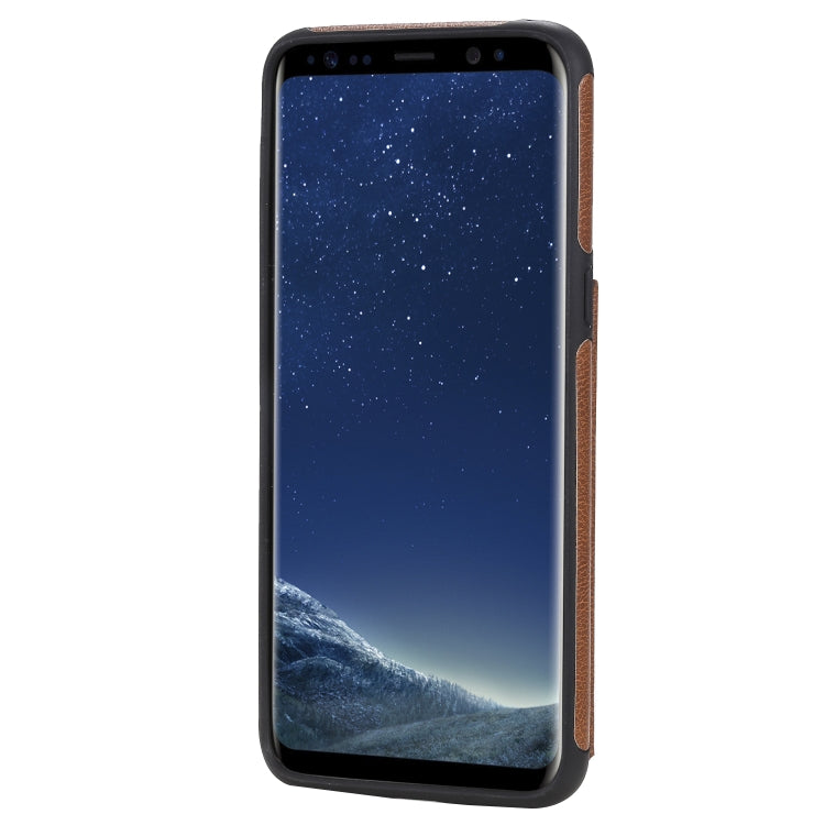 For Galaxy S8 Solid Color Double Buckle Zipper Shockproof Protective Case