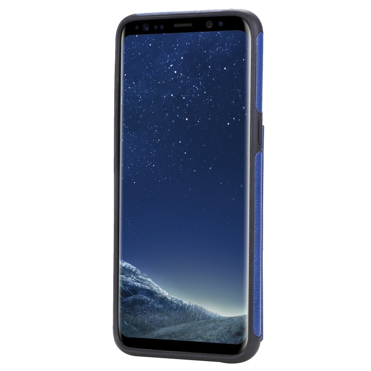For Galaxy S8 Solid Color Double Buckle Zipper Shockproof Protective Case