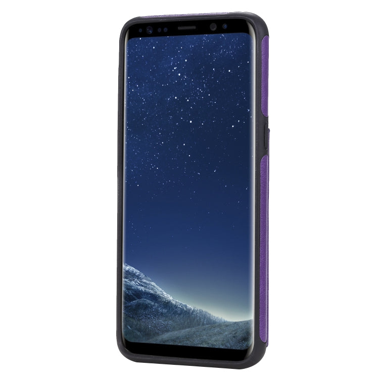 For Galaxy S8 Solid Color Double Buckle Zipper Shockproof Protective Case