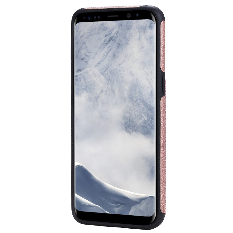 For Galaxy S8 Solid Color Double Buckle Zipper Shockproof Protective Case