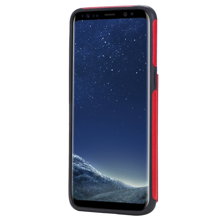 For Galaxy S8 Solid Color Double Buckle Zipper Shockproof Protective Case
