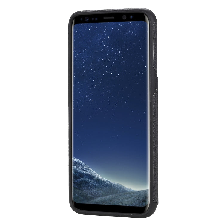 For Galaxy S8 Solid Color Double Buckle Zipper Shockproof Protective Case
