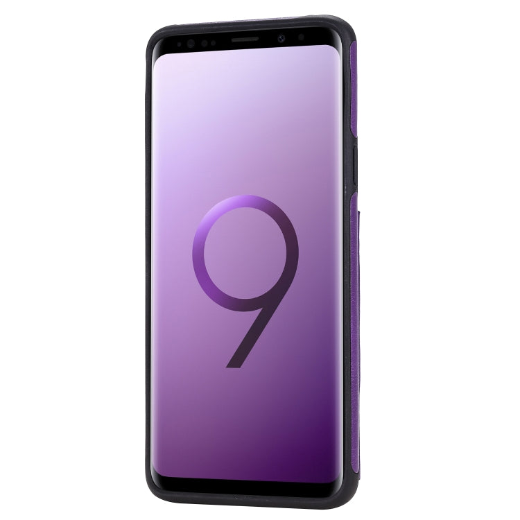 For Galaxy S9 Plus Solid Color Double Buckle Zipper Shockproof Protective Case