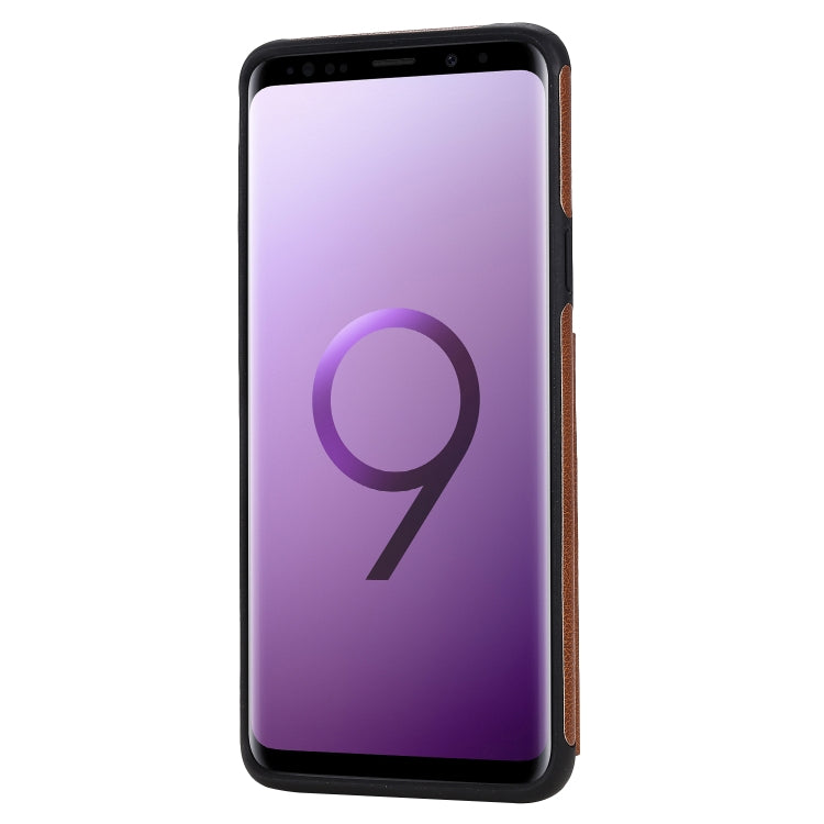 For Galaxy S9 Plus Solid Color Double Buckle Zipper Shockproof Protective Case