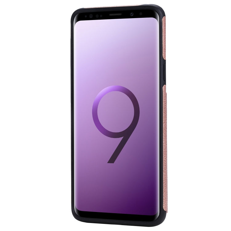 For Galaxy S9 Plus Solid Color Double Buckle Zipper Shockproof Protective Case