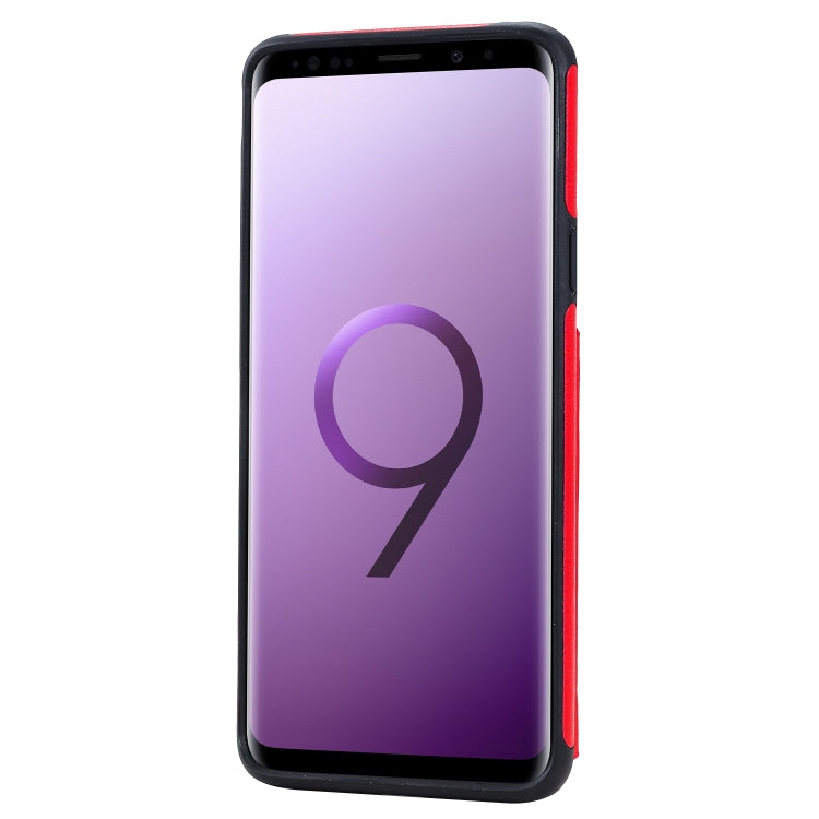 For Galaxy S9 Plus Solid Color Double Buckle Zipper Shockproof Protective Case