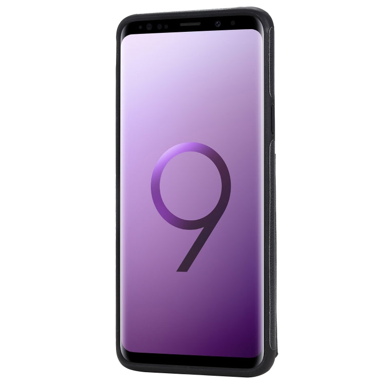 For Galaxy S9 Plus Solid Color Double Buckle Zipper Shockproof Protective Case