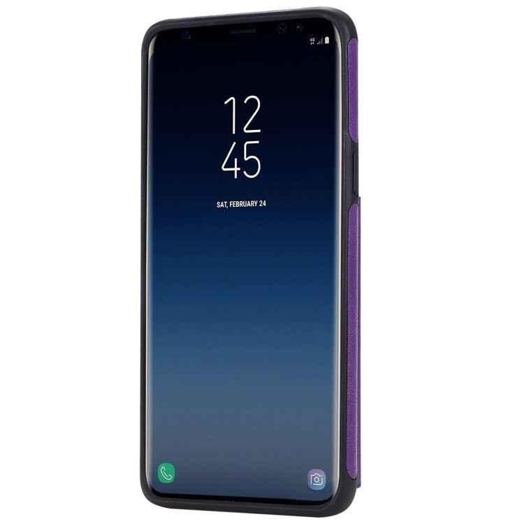 For Galaxy S9 Solid Color Double Buckle Zipper Shockproof Protective Case