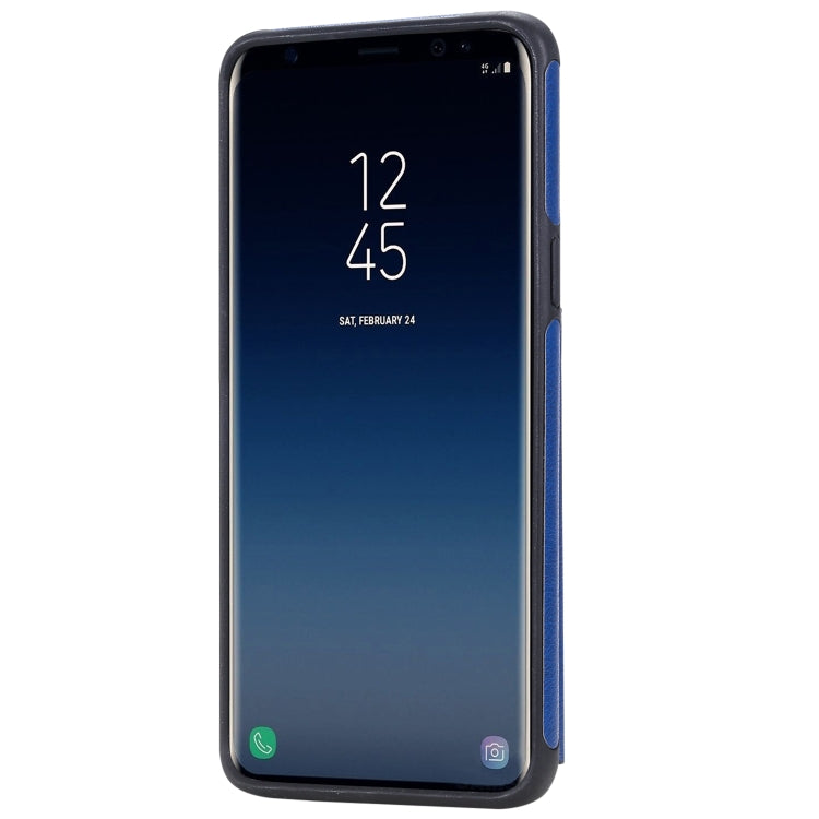 For Galaxy S9 Solid Color Double Buckle Zipper Shockproof Protective Case