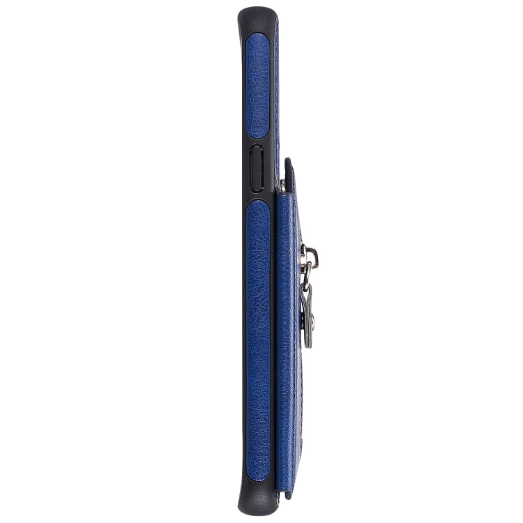 For Galaxy S9 Solid Color Double Buckle Zipper Shockproof Protective Case