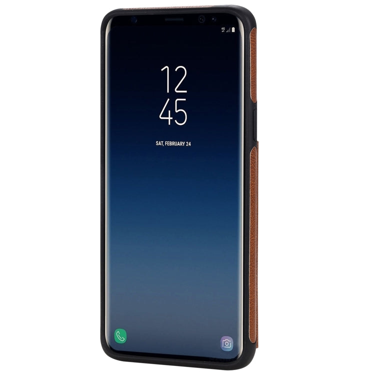 For Galaxy S9 Solid Color Double Buckle Zipper Shockproof Protective Case