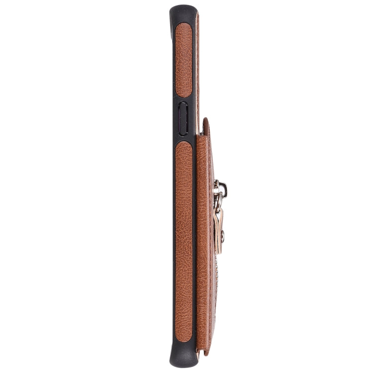 For Galaxy S9 Solid Color Double Buckle Zipper Shockproof Protective Case