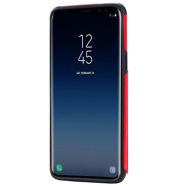 For Galaxy S9 Solid Color Double Buckle Zipper Shockproof Protective Case