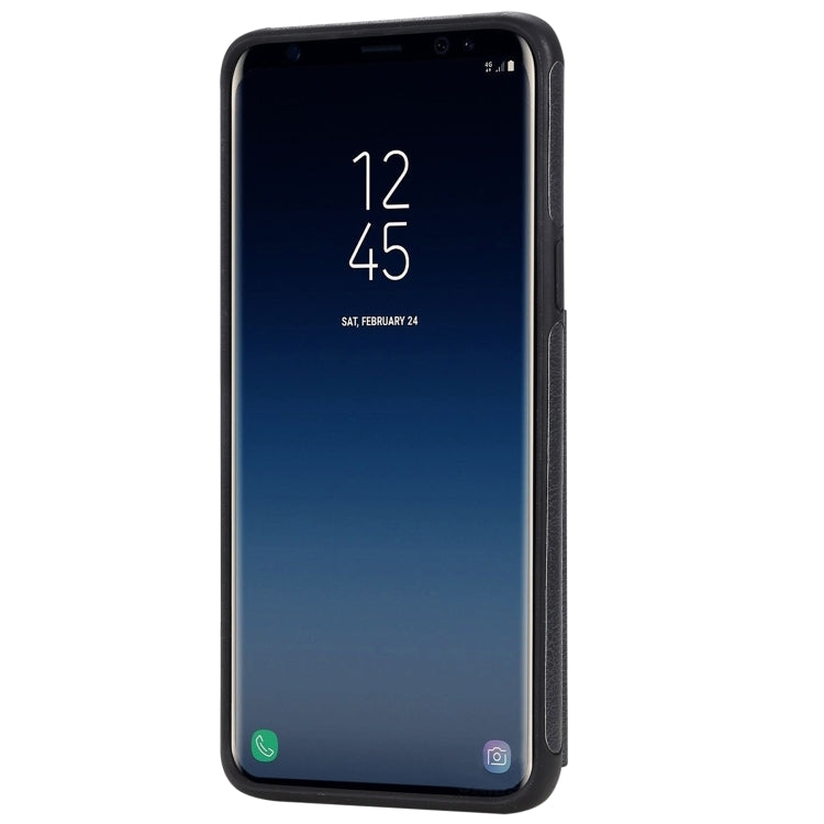 For Galaxy S9 Solid Color Double Buckle Zipper Shockproof Protective Case
