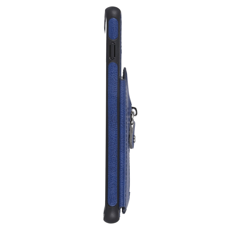 For Galaxy S10 Solid Color Double Buckle Zipper Shockproof Protective Case