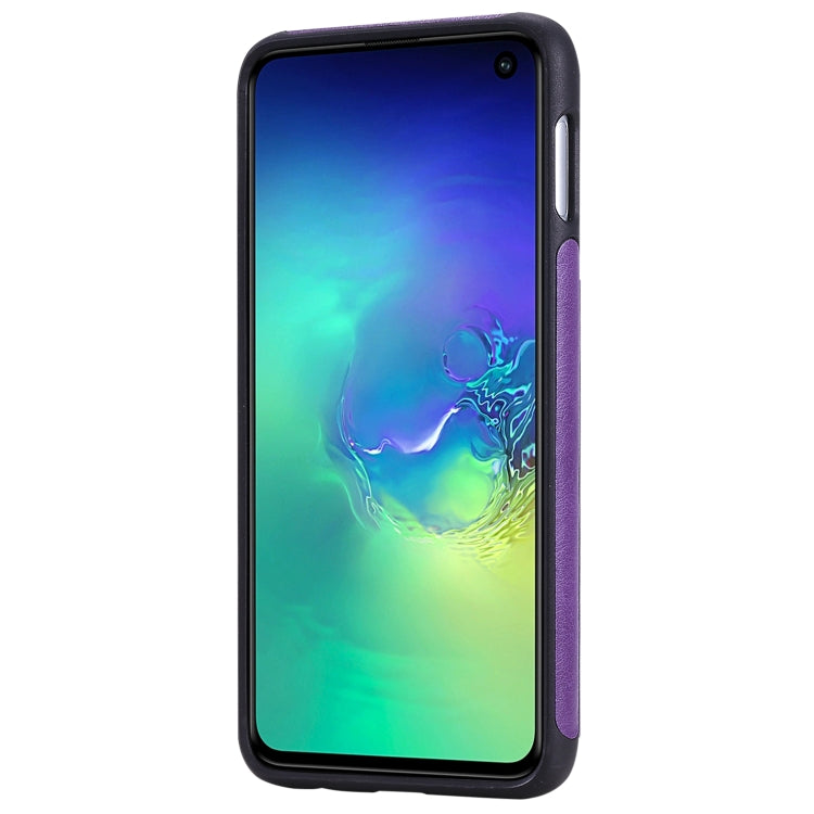 For Galaxy S10e Solid Color Double Buckle Zipper Shockproof Protective Case