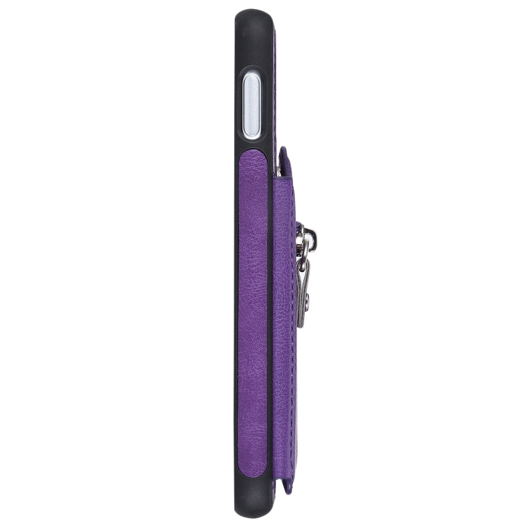 For Galaxy S10e Solid Color Double Buckle Zipper Shockproof Protective Case