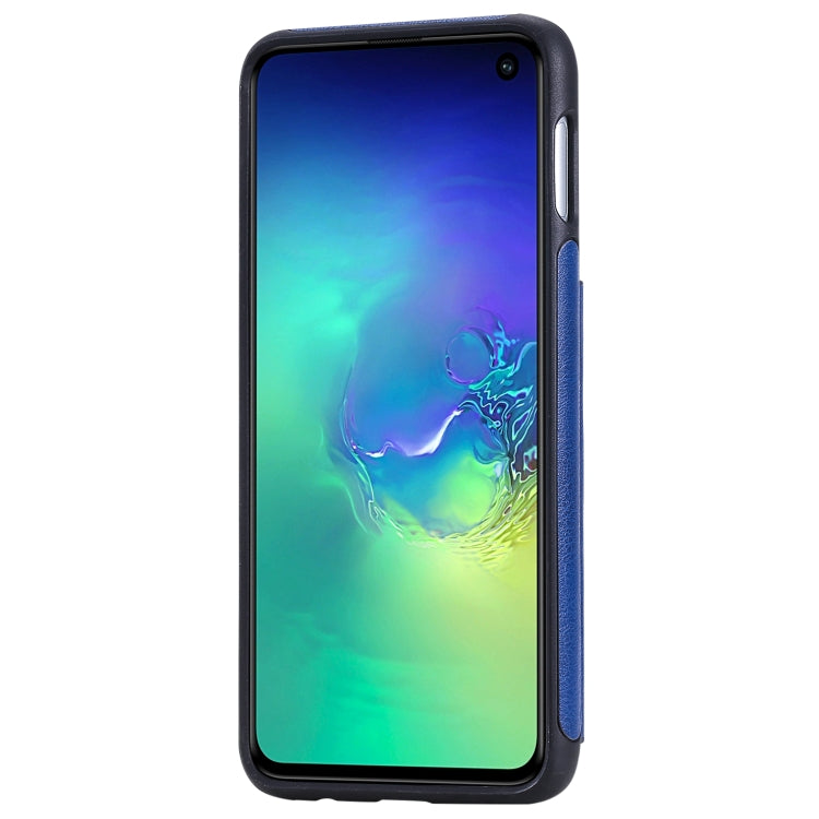 For Galaxy S10e Solid Color Double Buckle Zipper Shockproof Protective Case