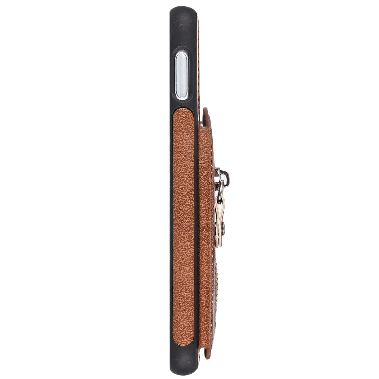 For Galaxy S10e Solid Color Double Buckle Zipper Shockproof Protective Case