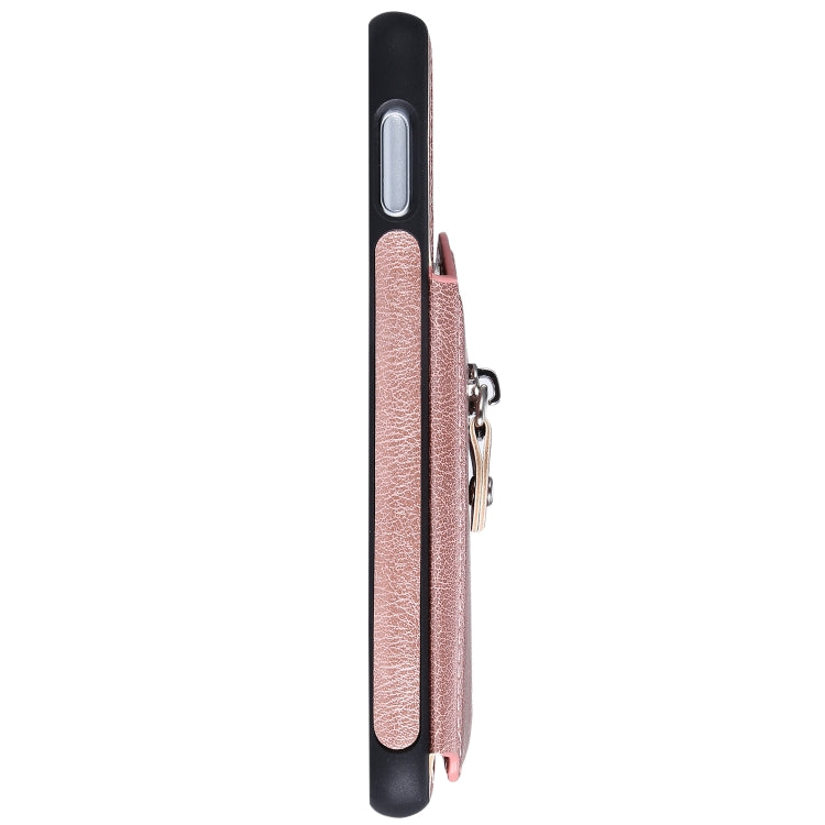 For Galaxy S10e Solid Color Double Buckle Zipper Shockproof Protective Case