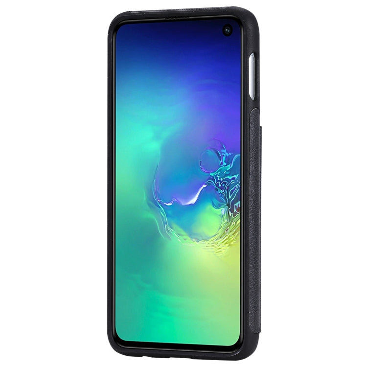 For Galaxy S10e Solid Color Double Buckle Zipper Shockproof Protective Case