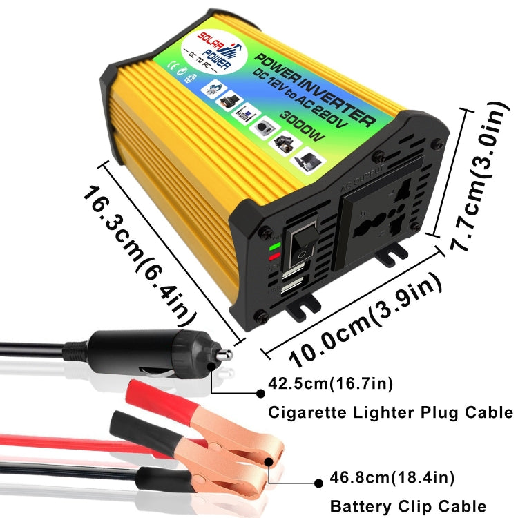 Legend I Generation DC12V to AC110V 3000W Car Power Inverter
