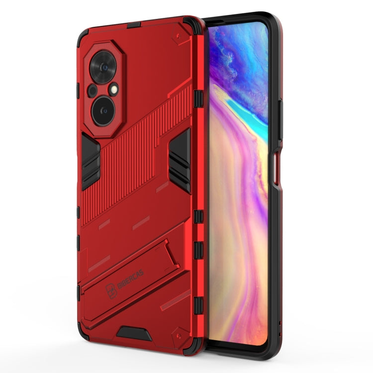 For Honor 50 SE / Huawei nova 9 SE Punk Armor 2 in 1 PC + TPU Shockproof Case with Invisible Holder