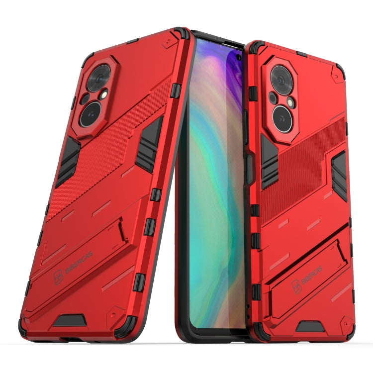 For Honor 50 SE / Huawei nova 9 SE Punk Armor 2 in 1 PC + TPU Shockproof Case with Invisible Holder