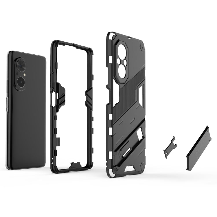 For Honor 50 SE / Huawei nova 9 SE Punk Armor 2 in 1 PC + TPU Shockproof Case with Invisible Holder