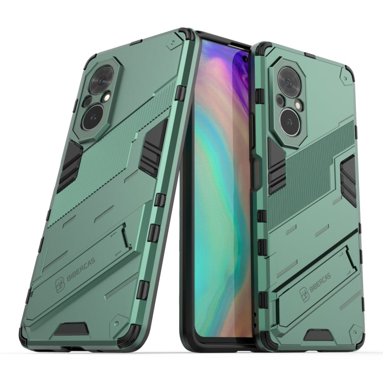 For Honor 50 SE / Huawei nova 9 SE Punk Armor 2 in 1 PC + TPU Shockproof Case with Invisible Holder