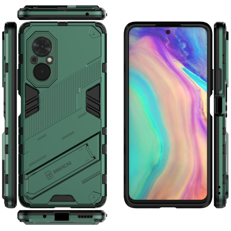 For Honor 50 SE / Huawei nova 9 SE Punk Armor 2 in 1 PC + TPU Shockproof Case with Invisible Holder