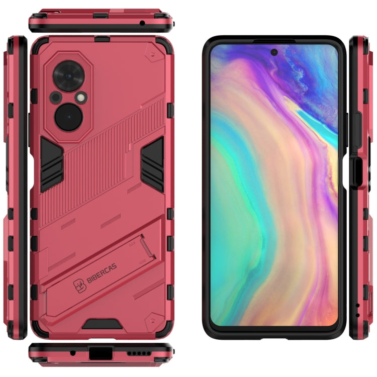 For Honor 50 SE / Huawei nova 9 SE Punk Armor 2 in 1 PC + TPU Shockproof Case with Invisible Holder