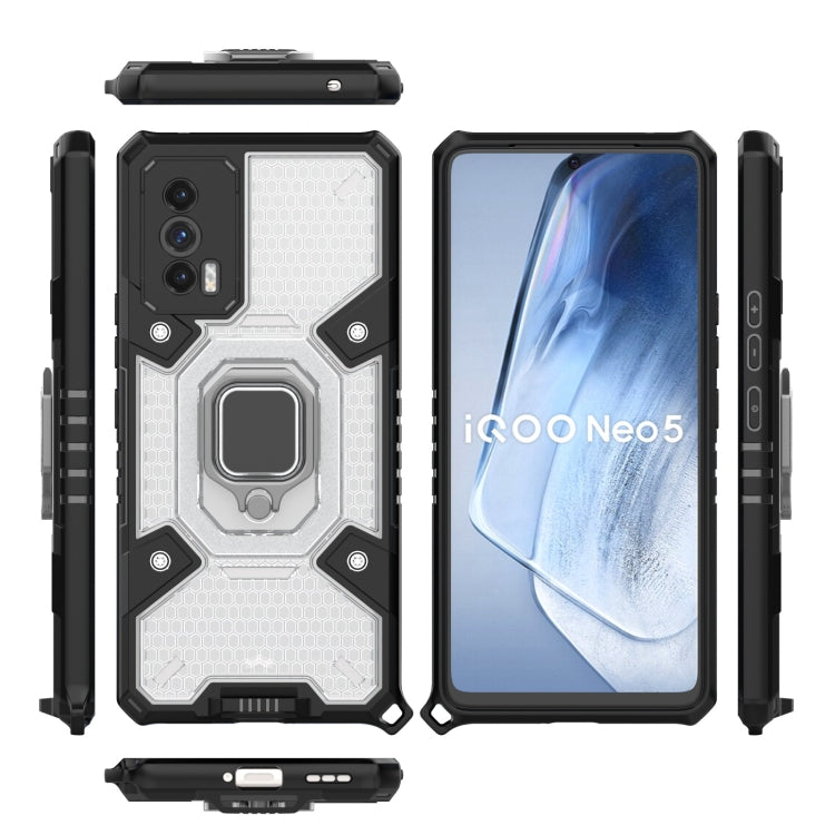 For vivo iQOO Neo5 Space PC+TPU Ring Holder Protective Case