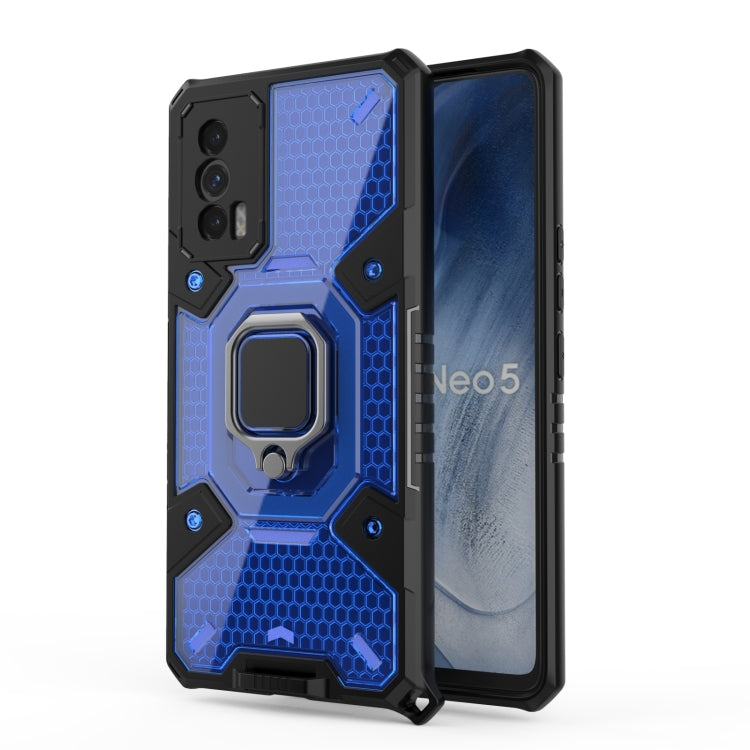For vivo iQOO Neo5 Space PC+TPU Ring Holder Protective Case