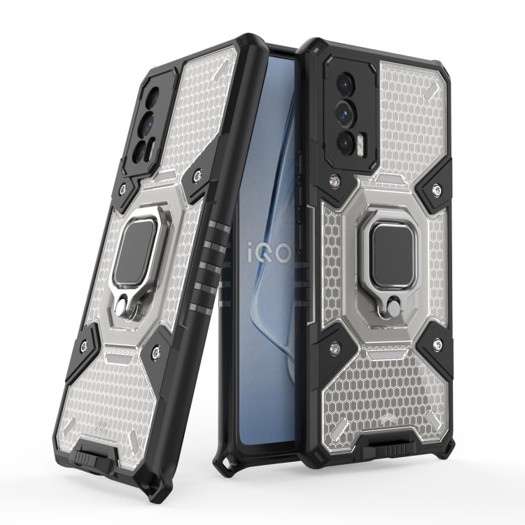 For vivo iQOO Neo5 Space PC+TPU Ring Holder Protective Case