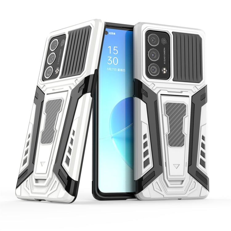 For OPPO Reno6 Pro+ 5G War Chariot Series Armor All-inclusive Shockproof PC + TPU Protective Case with Invisible Holder