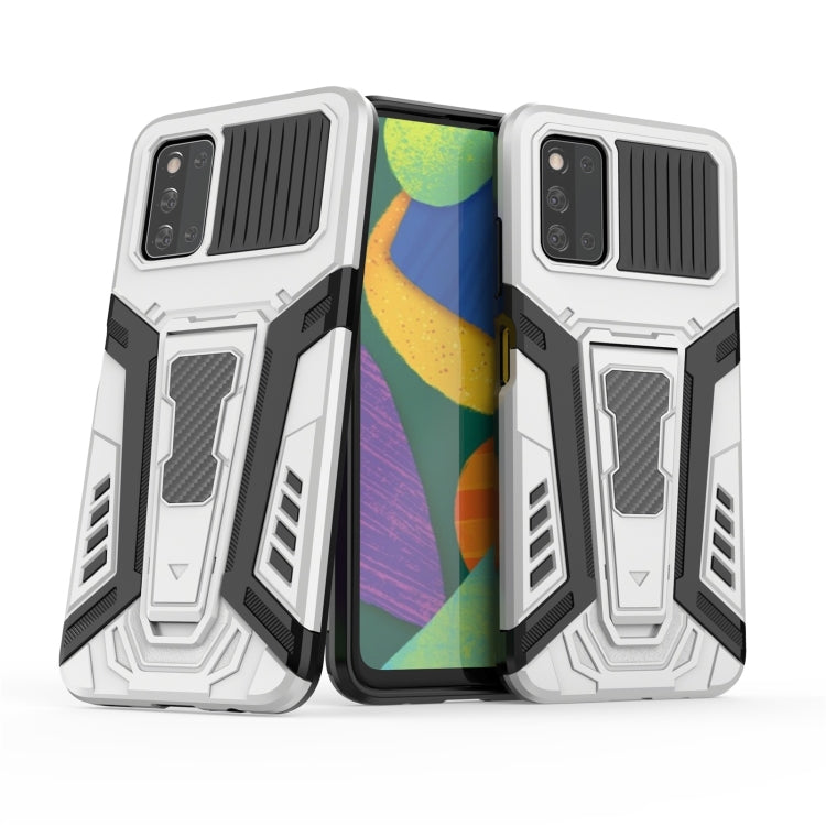 For Samsung Galaxy F52 5G War Chariot Series Armor All-inclusive Shockproof PC + TPU Protective Case with Invisible Holder