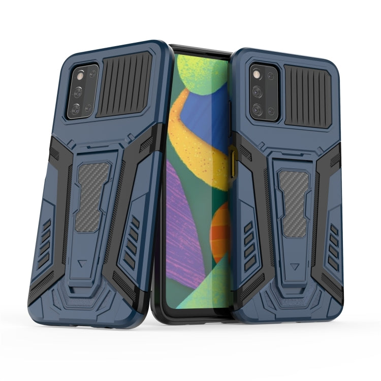 For Samsung Galaxy F52 5G War Chariot Series Armor All-inclusive Shockproof PC + TPU Protective Case with Invisible Holder