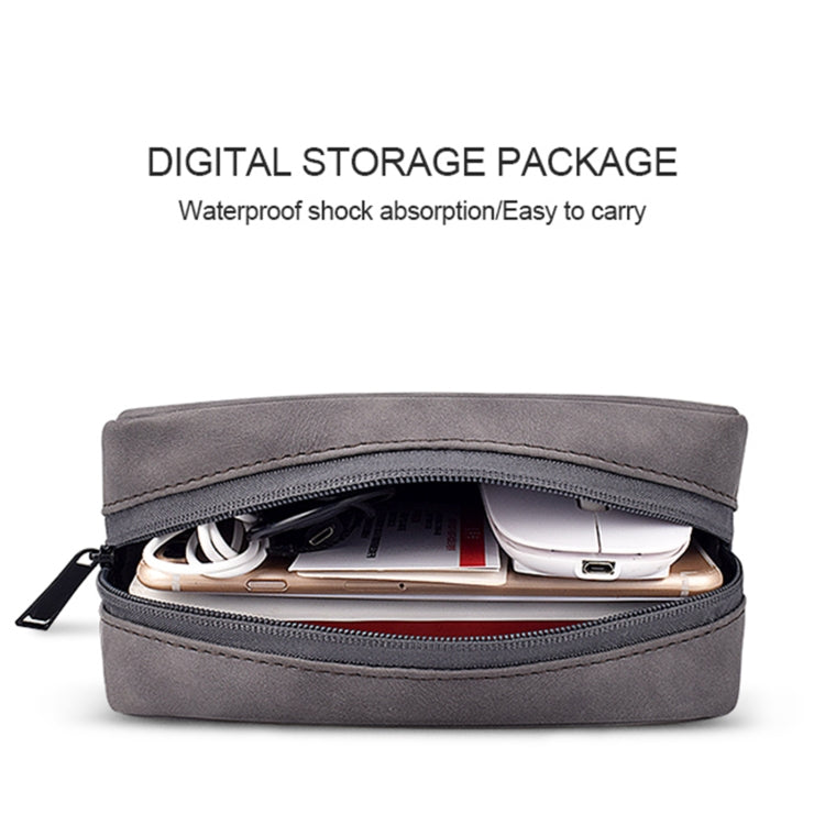 DY05 Portable Digital Accessory Sheepskin Leather Bag